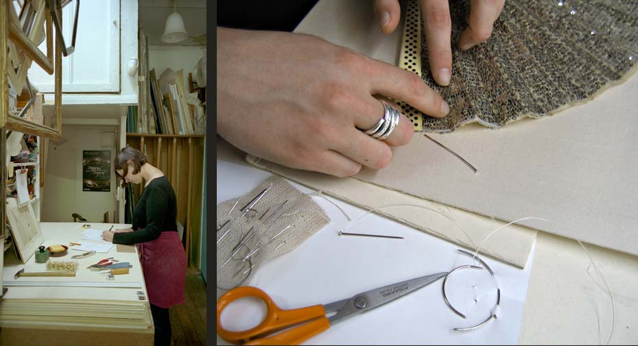 cadre a part paris le travail attentif lors du montage d’un éventail