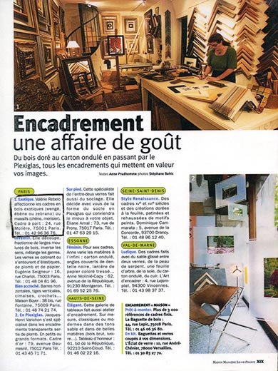 chez cadre a part paris il y a un tres grand choix de cadres